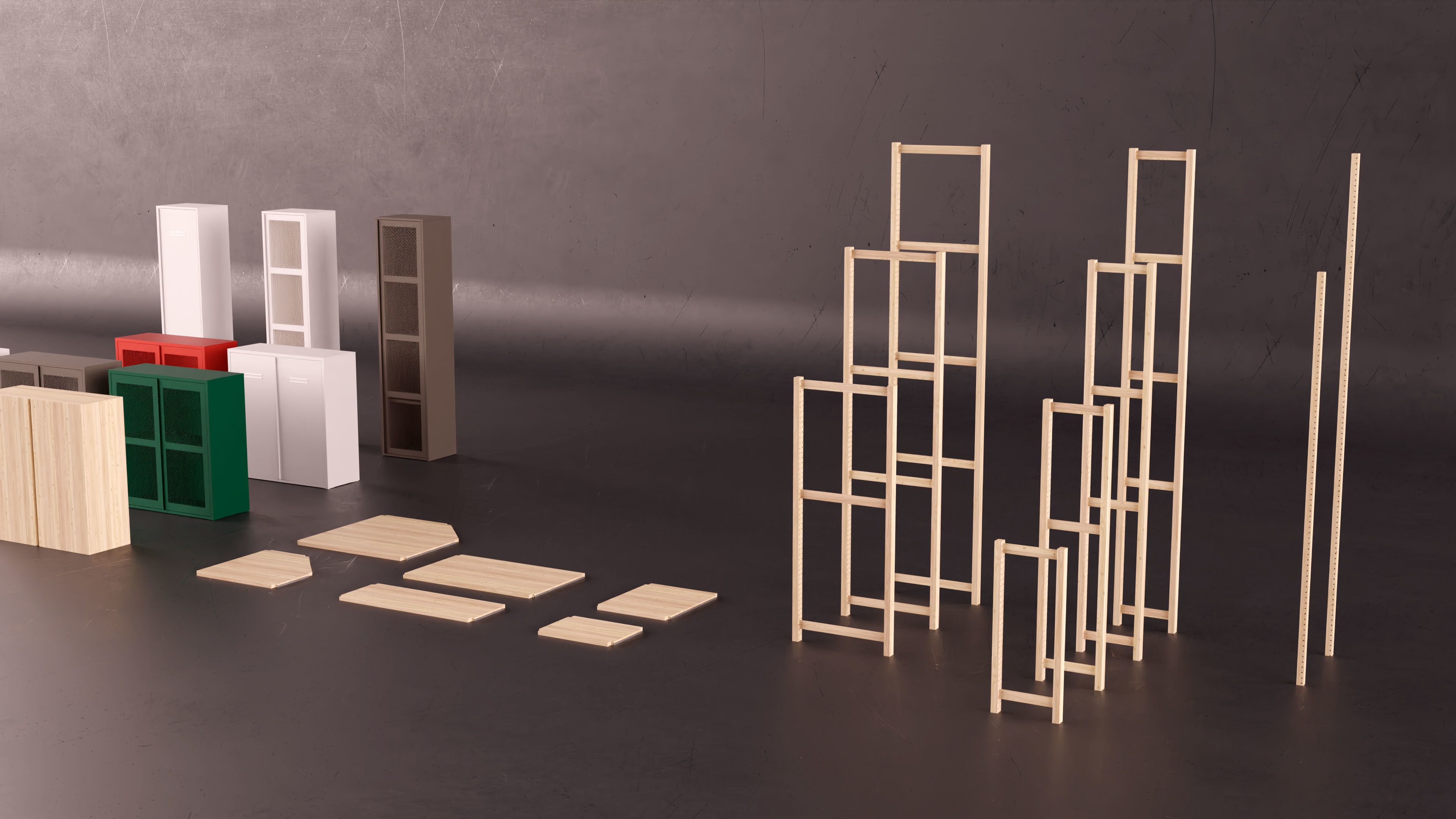 Ikea IVAR asset collection 3D model_4