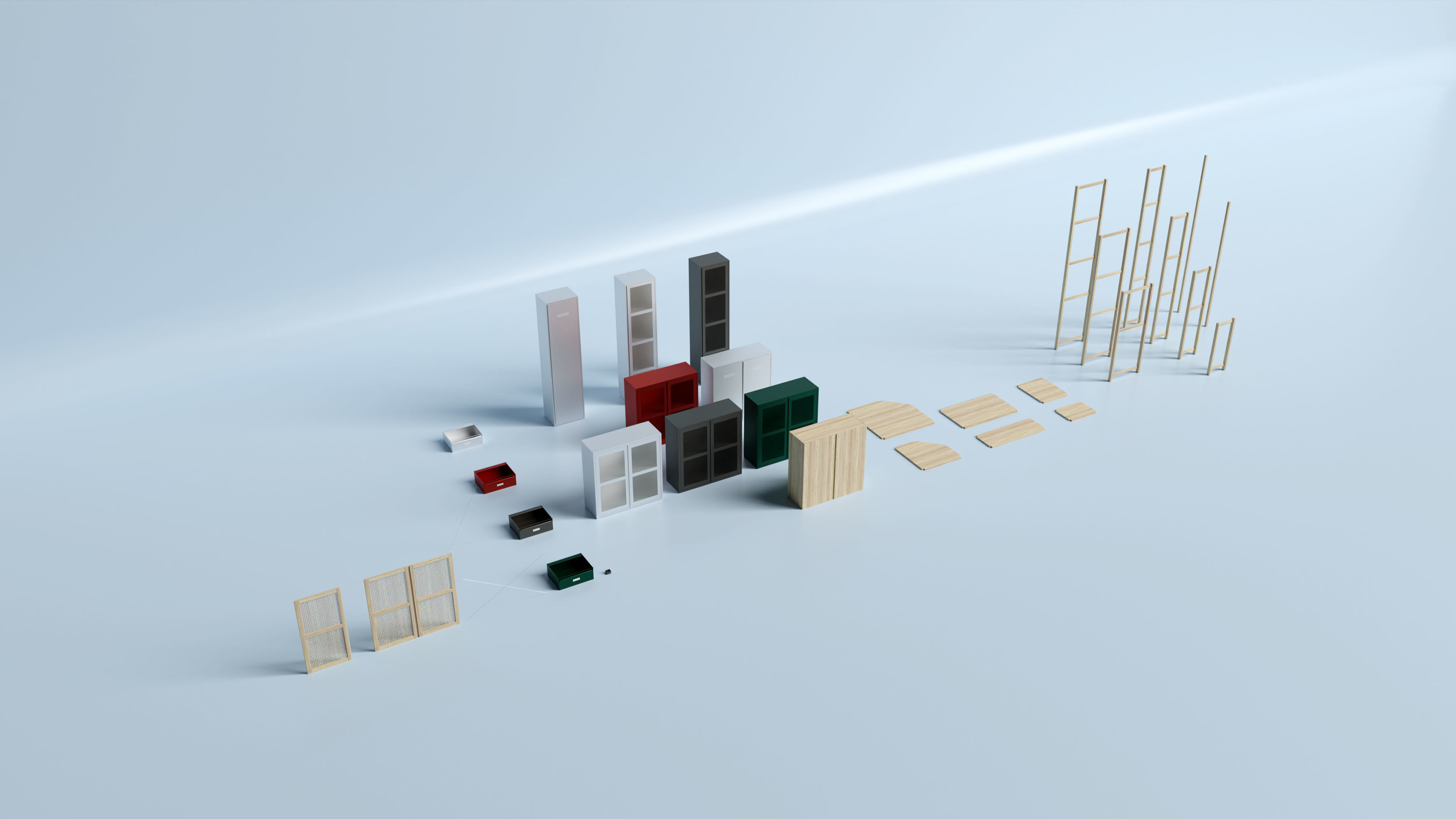 Ikea IVAR asset collection 3D model_3