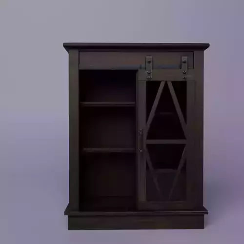 Wardrobe barn door cabinet