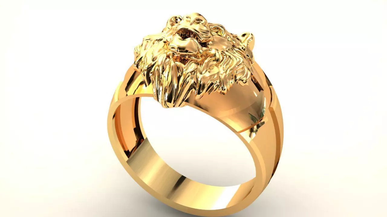LION RING-ANILLO LEON 3D print model