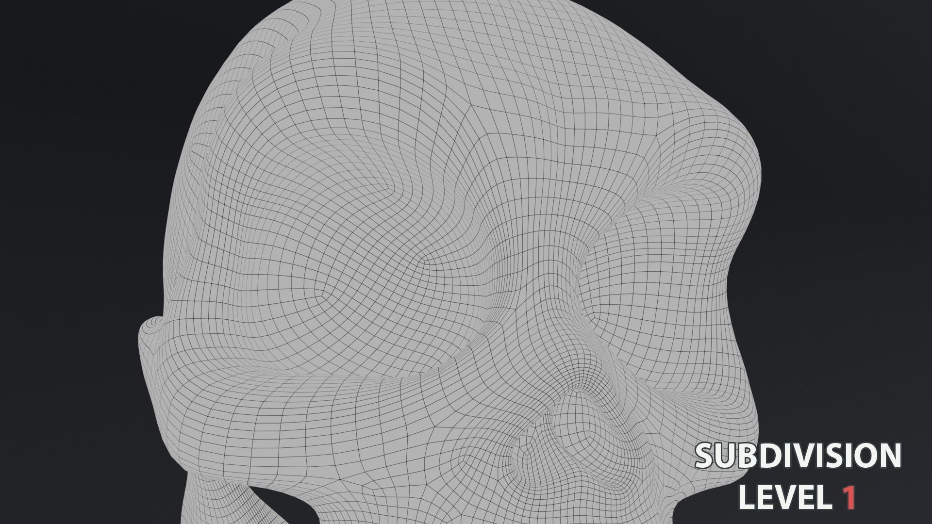 Stylized skull Low-poly 3D model_12