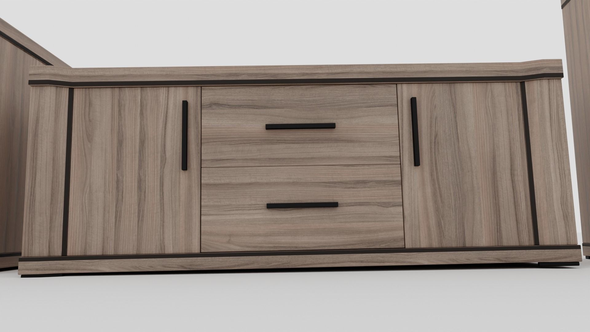 Pack  2Tv cabinet - commode 3D model_3