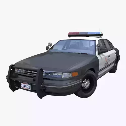 American 90s police car
