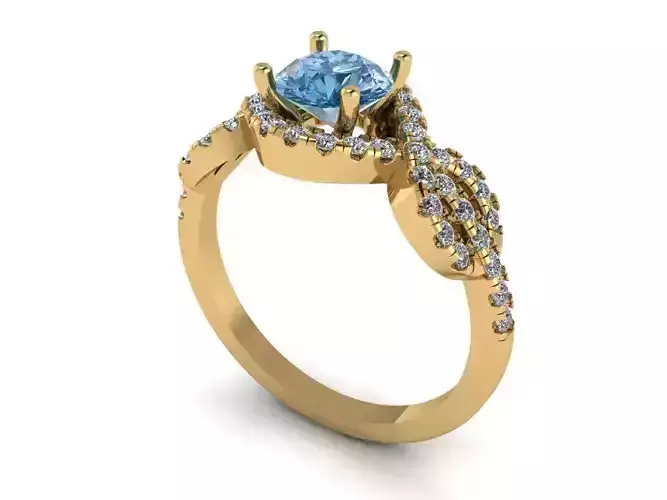 3 stone diamond  ring  443