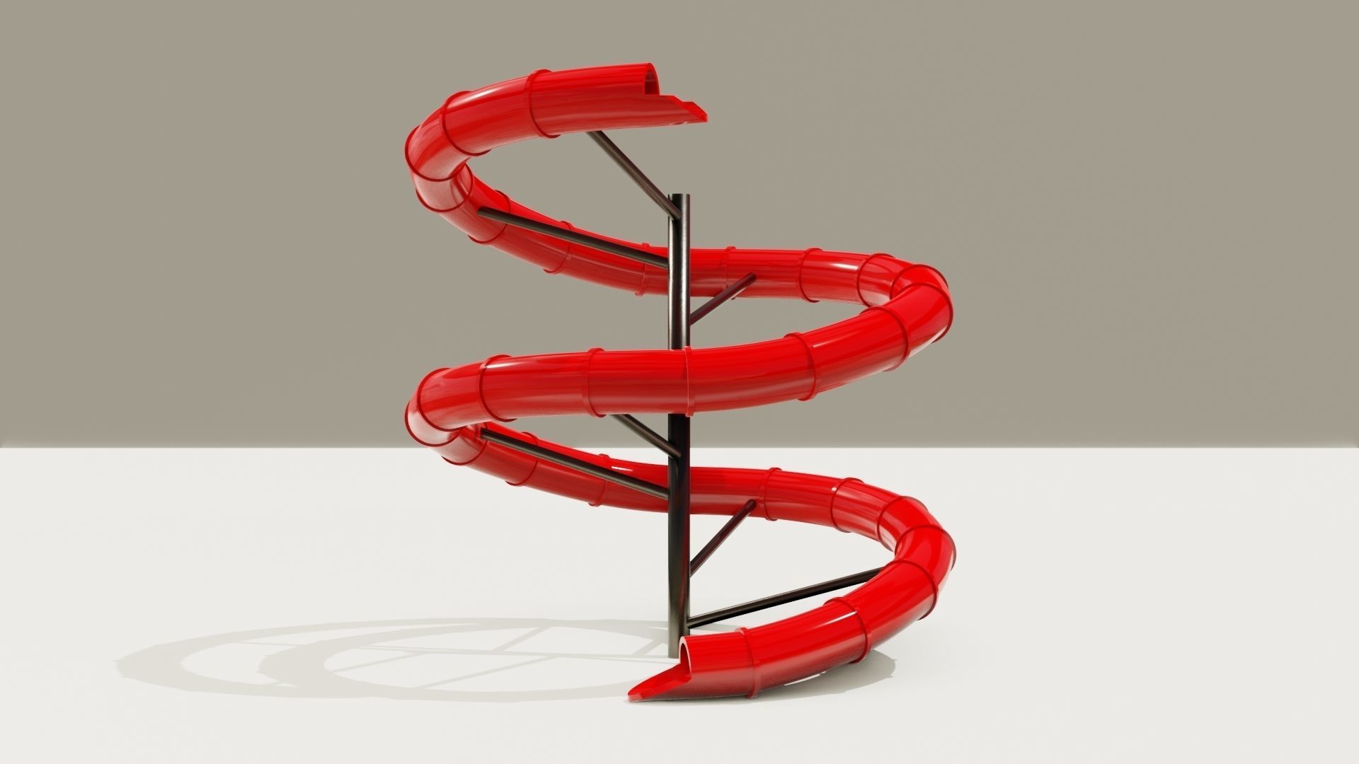 Water Slide Low-poly 3D model_15