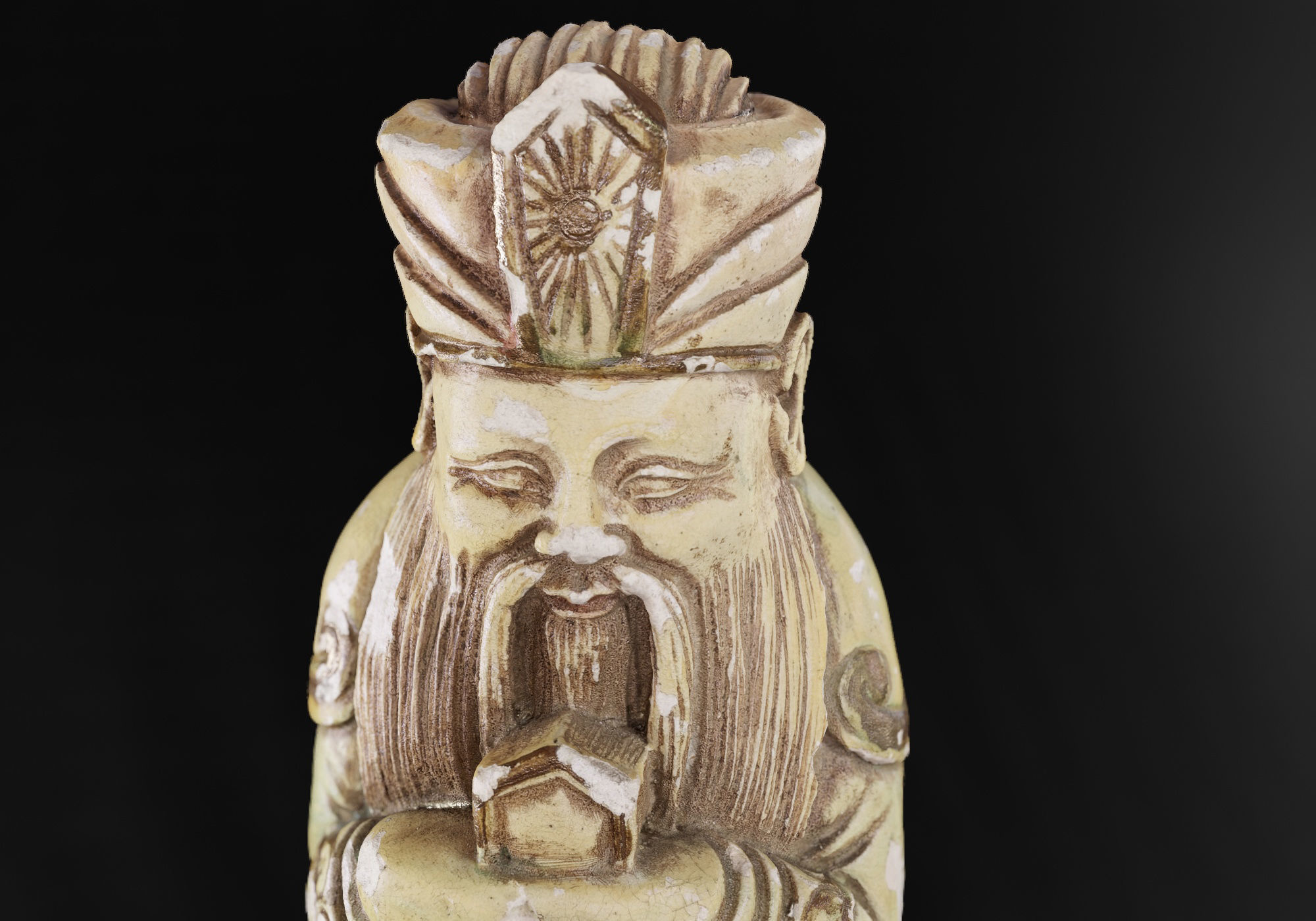 Decoration - Chinese Statue 01 - Low-poly 3D model_39