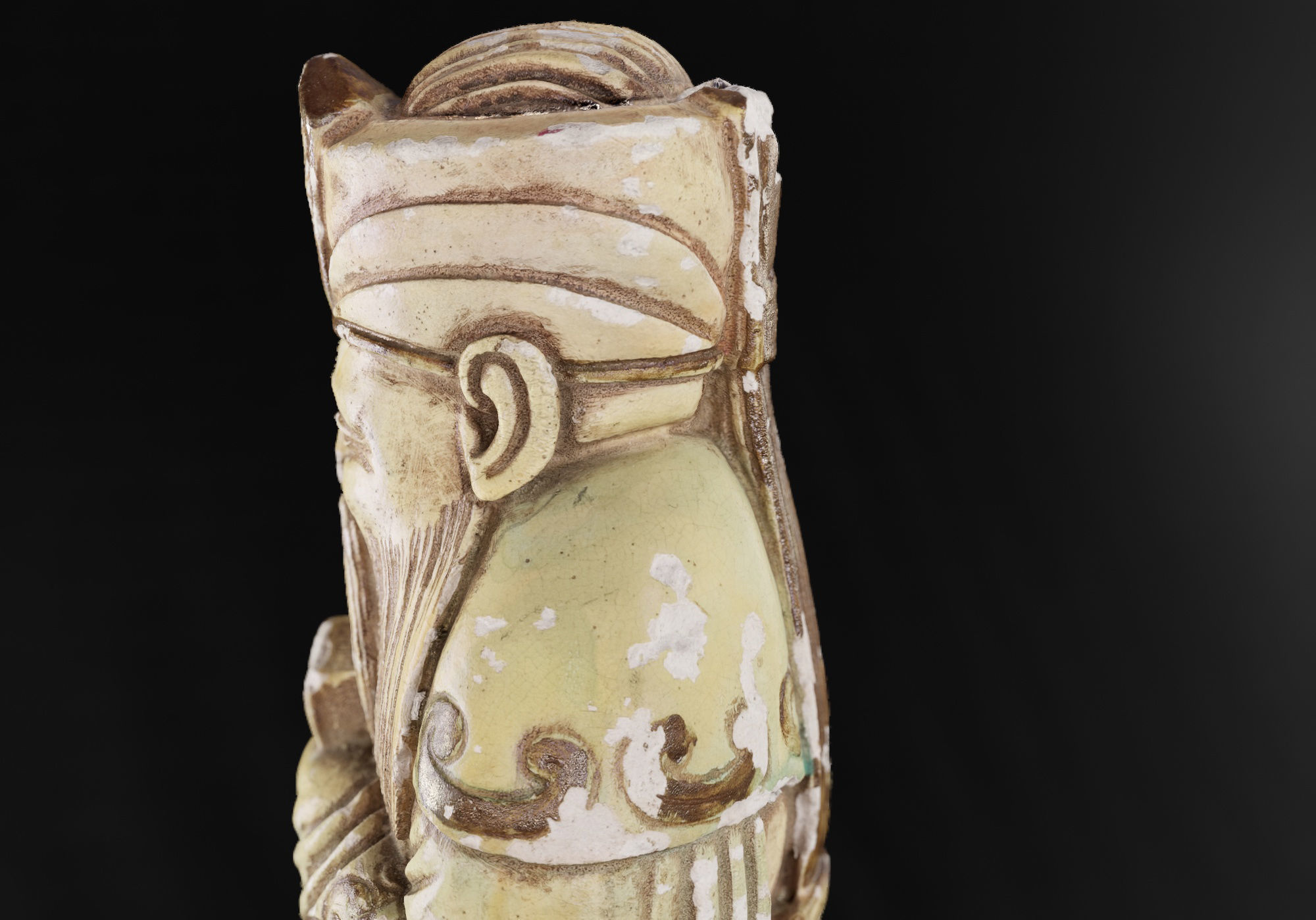 Decoration - Chinese Statue 01 - Low-poly 3D model_34
