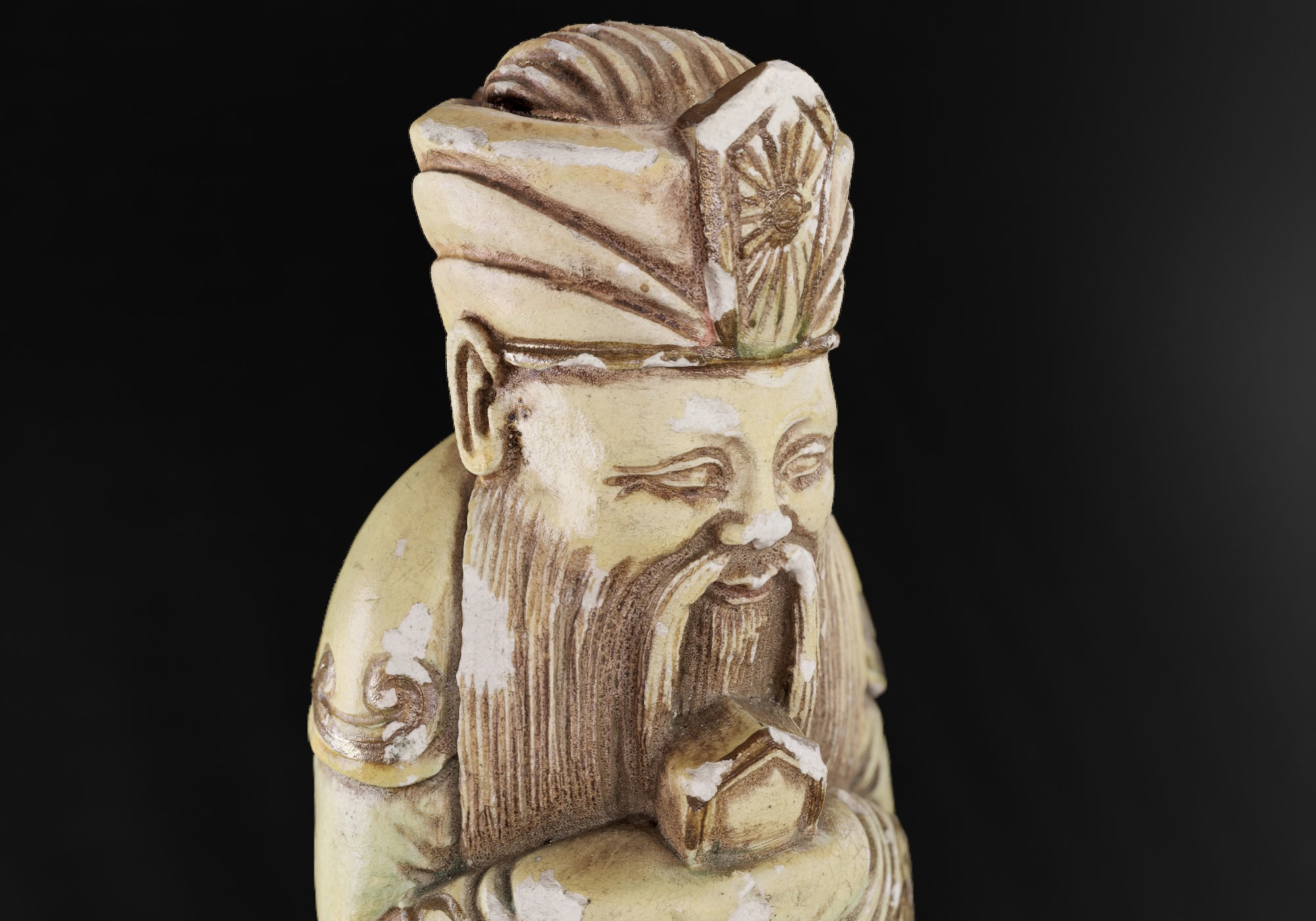 Decoration - Chinese Statue 01 - Low-poly 3D model_22