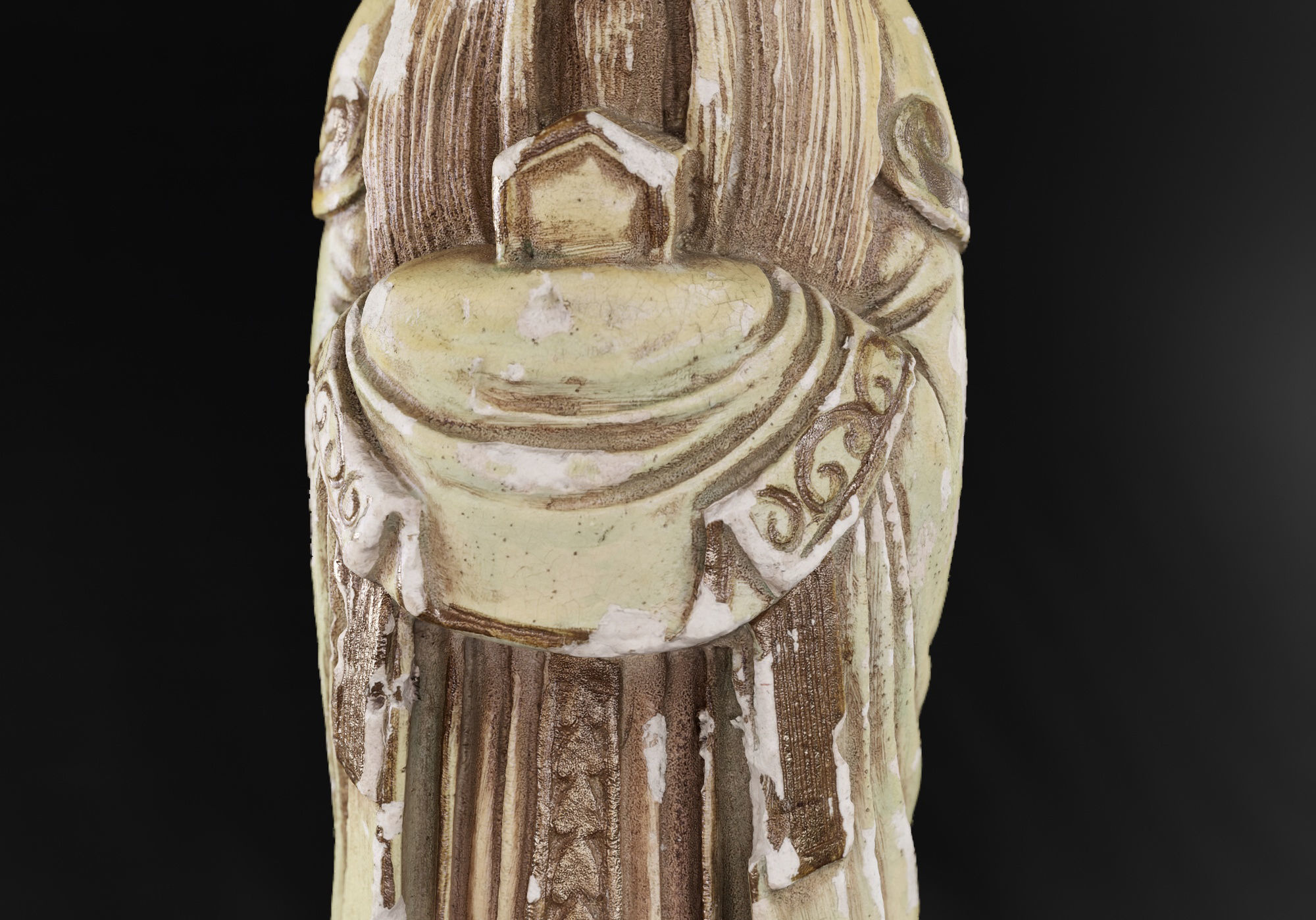 Decoration - Chinese Statue 01 - Low-poly 3D model_57