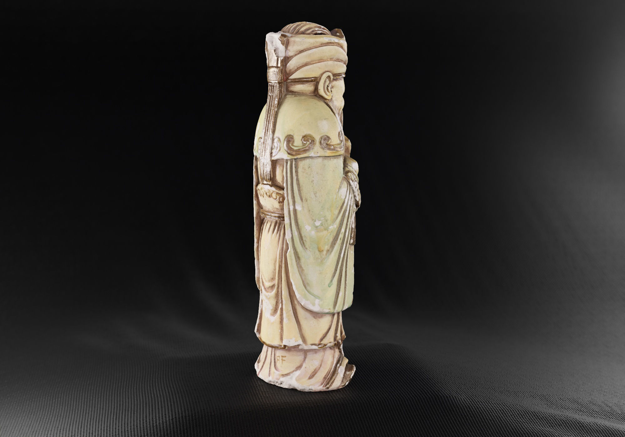 Decoration - Chinese Statue 01 - Low-poly 3D model_6