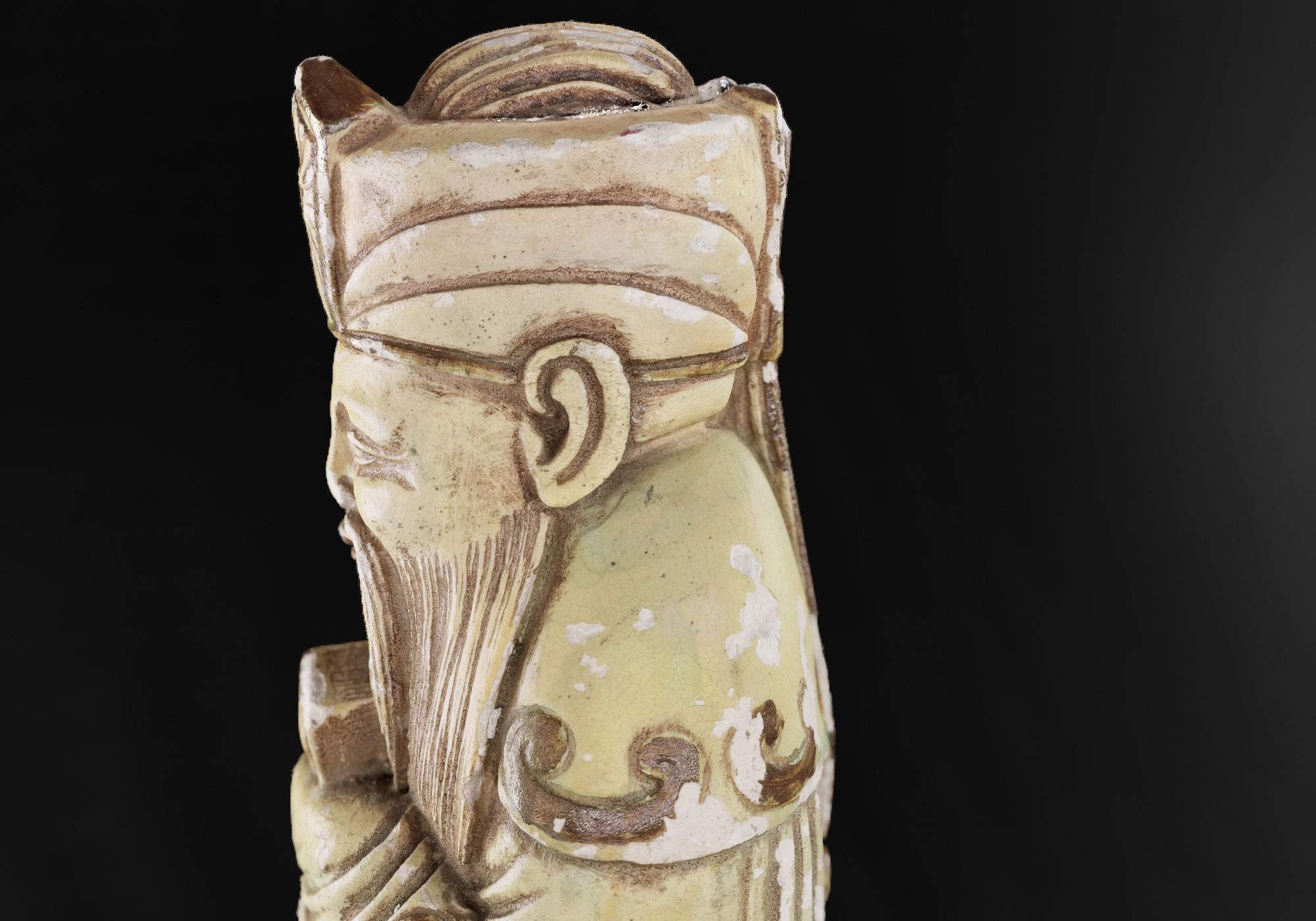 Decoration - Chinese Statue 01 - Low-poly 3D model_35