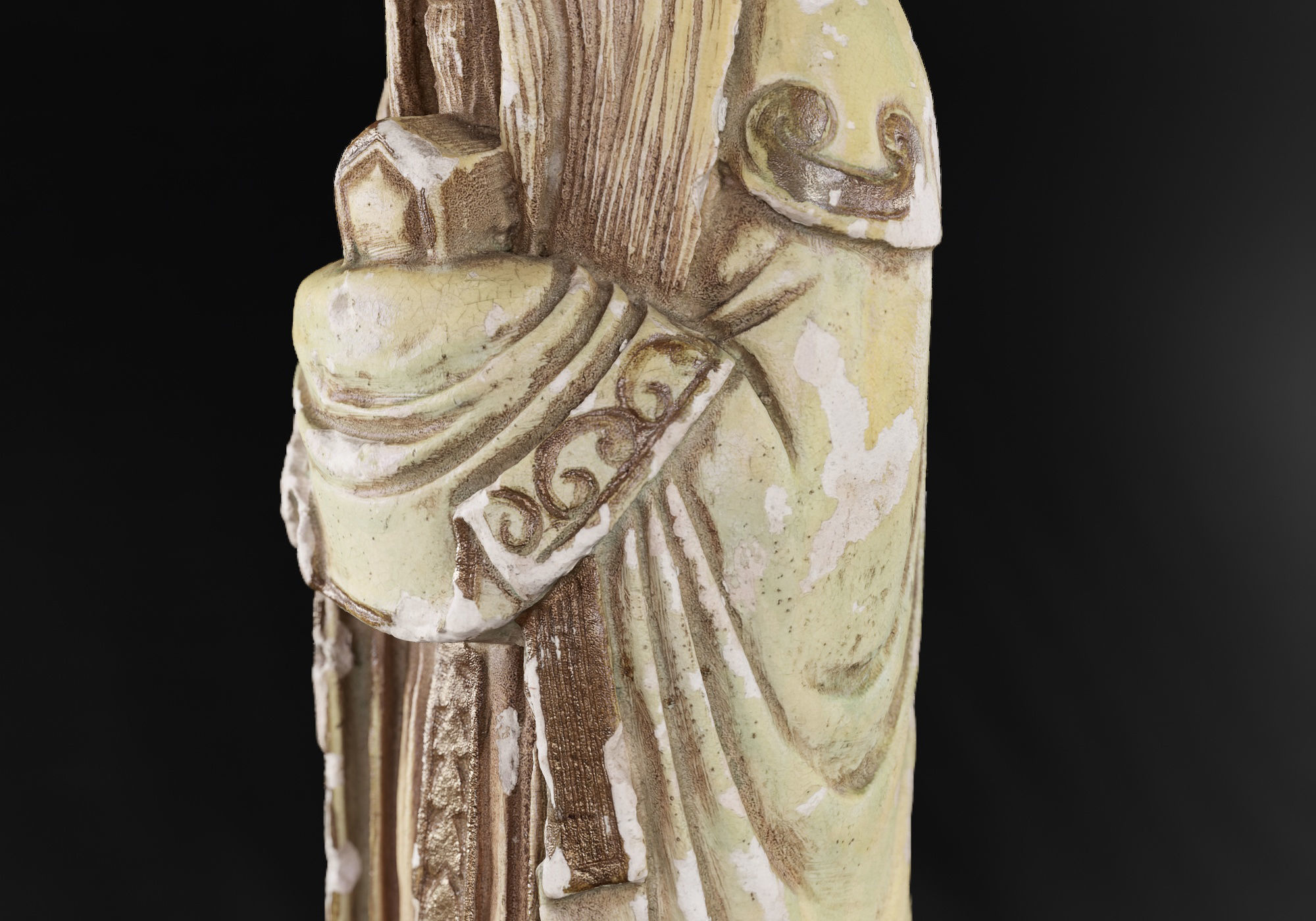 Decoration - Chinese Statue 01 - Low-poly 3D model_55