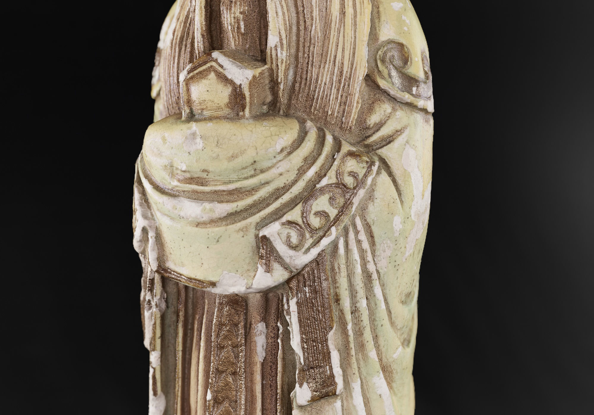 Decoration - Chinese Statue 01 - Low-poly 3D model_56