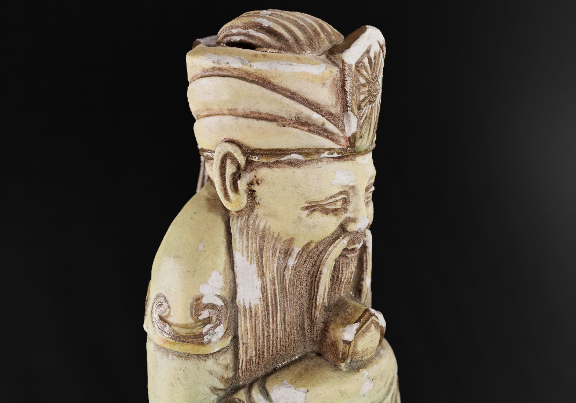 Decoration - Chinese Statue 01 - Low-poly 3D model_23