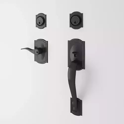 Door Handle in Black 3D model