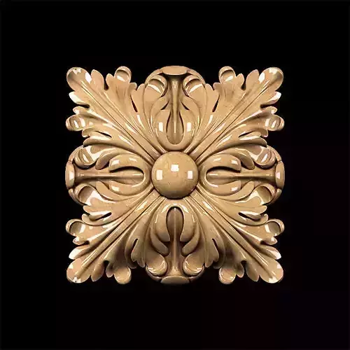 Carved rosette classic style