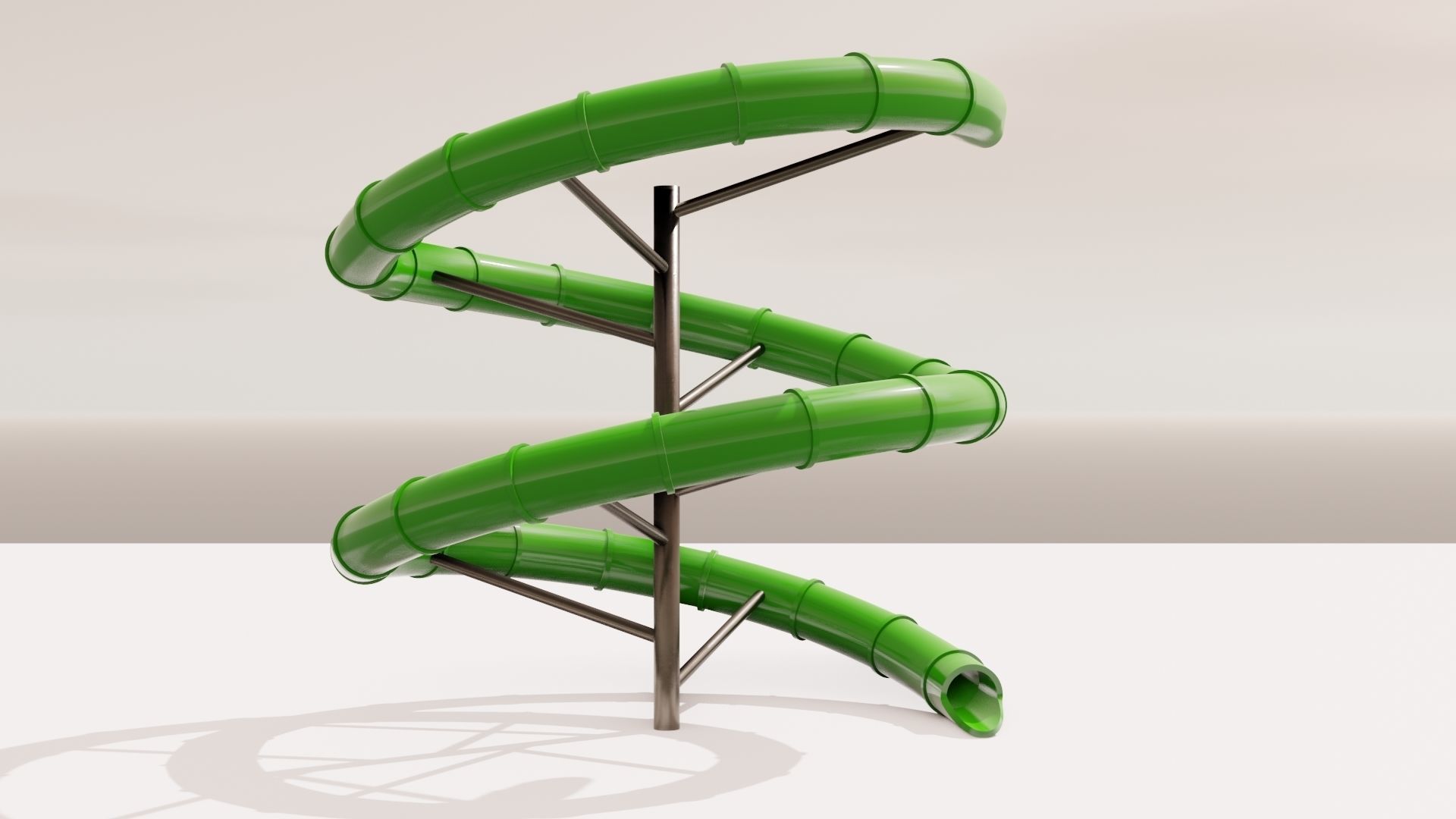 Water Slide Low-poly 3D model_19