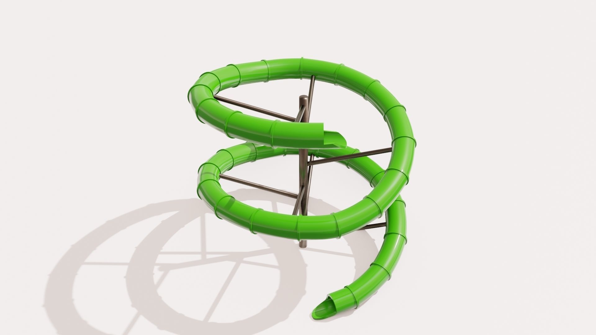 Water Slide Low-poly 3D model_14