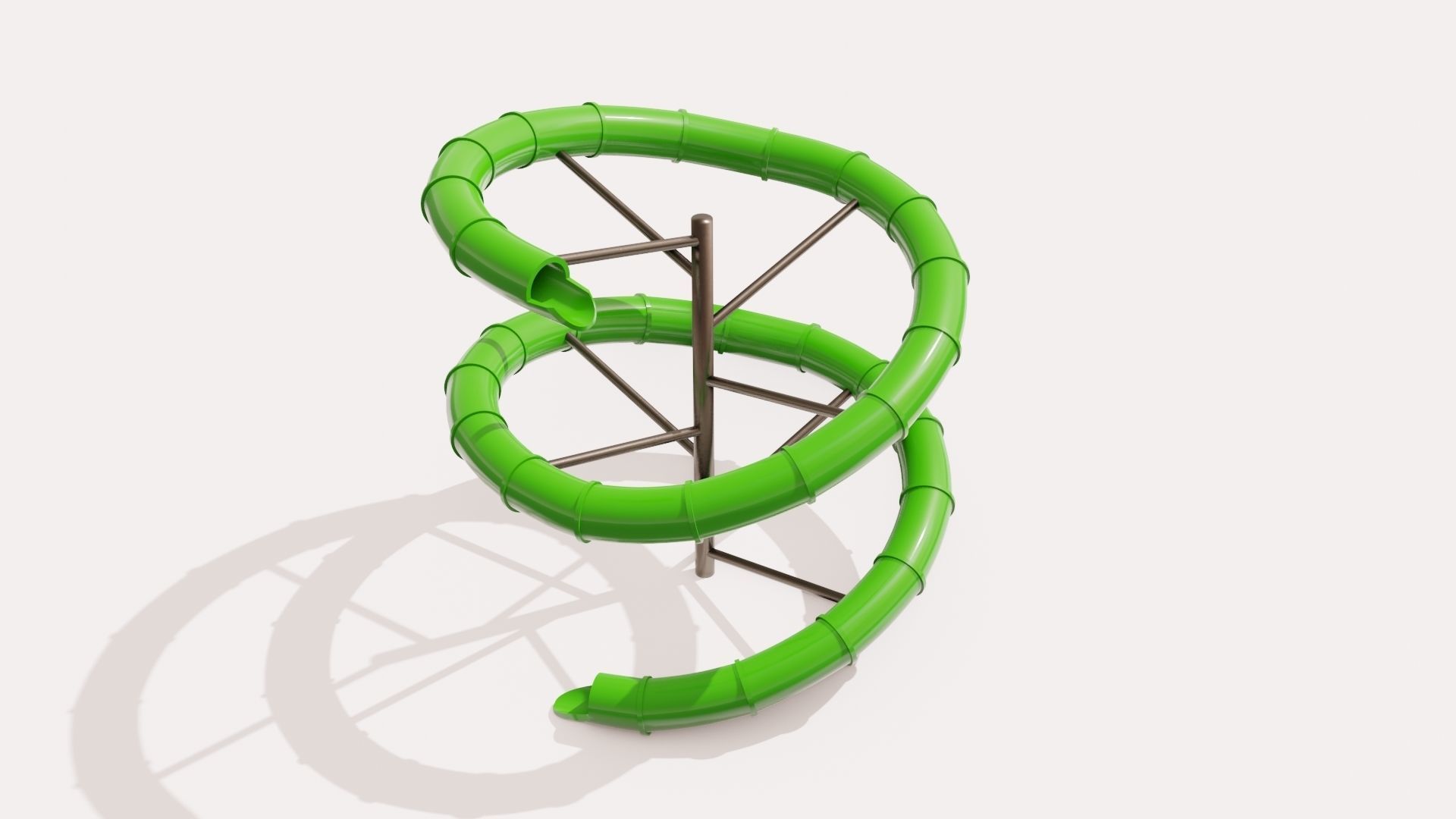 Water Slide Low-poly 3D model_16