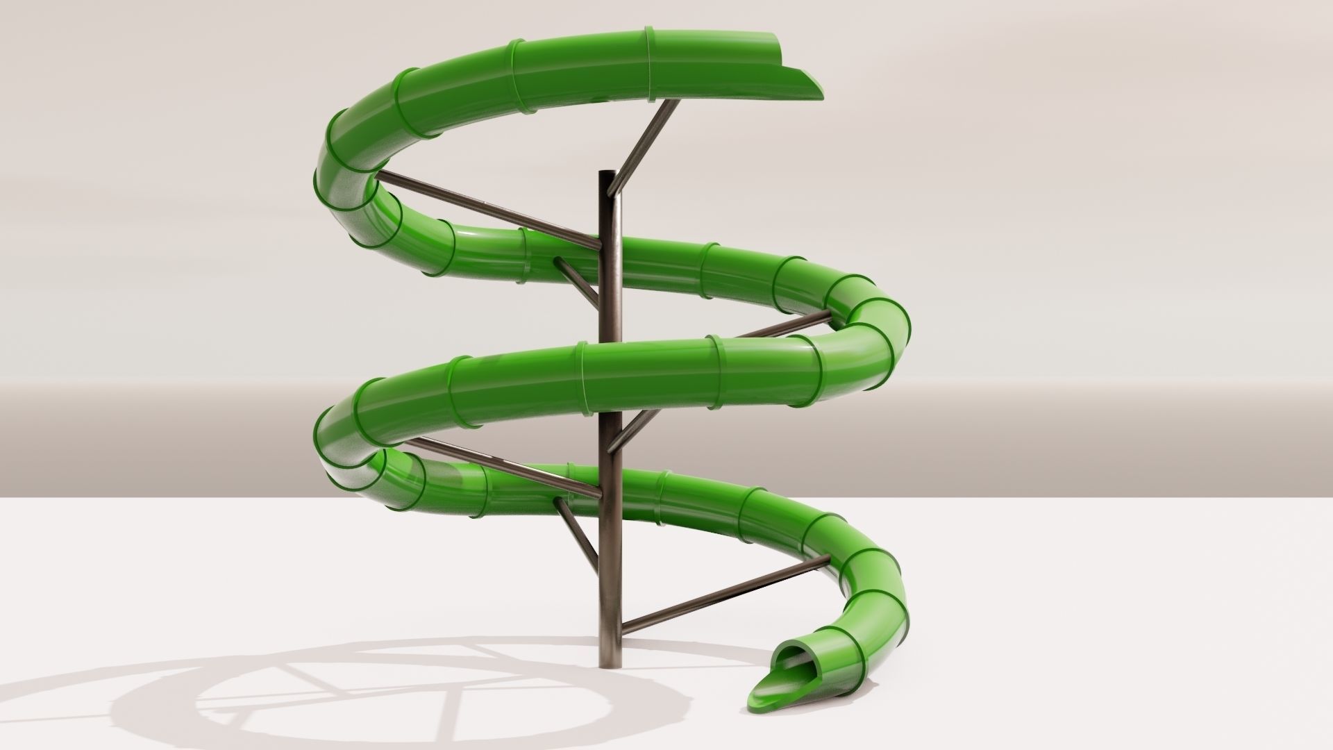 Water Slide Low-poly 3D model_20