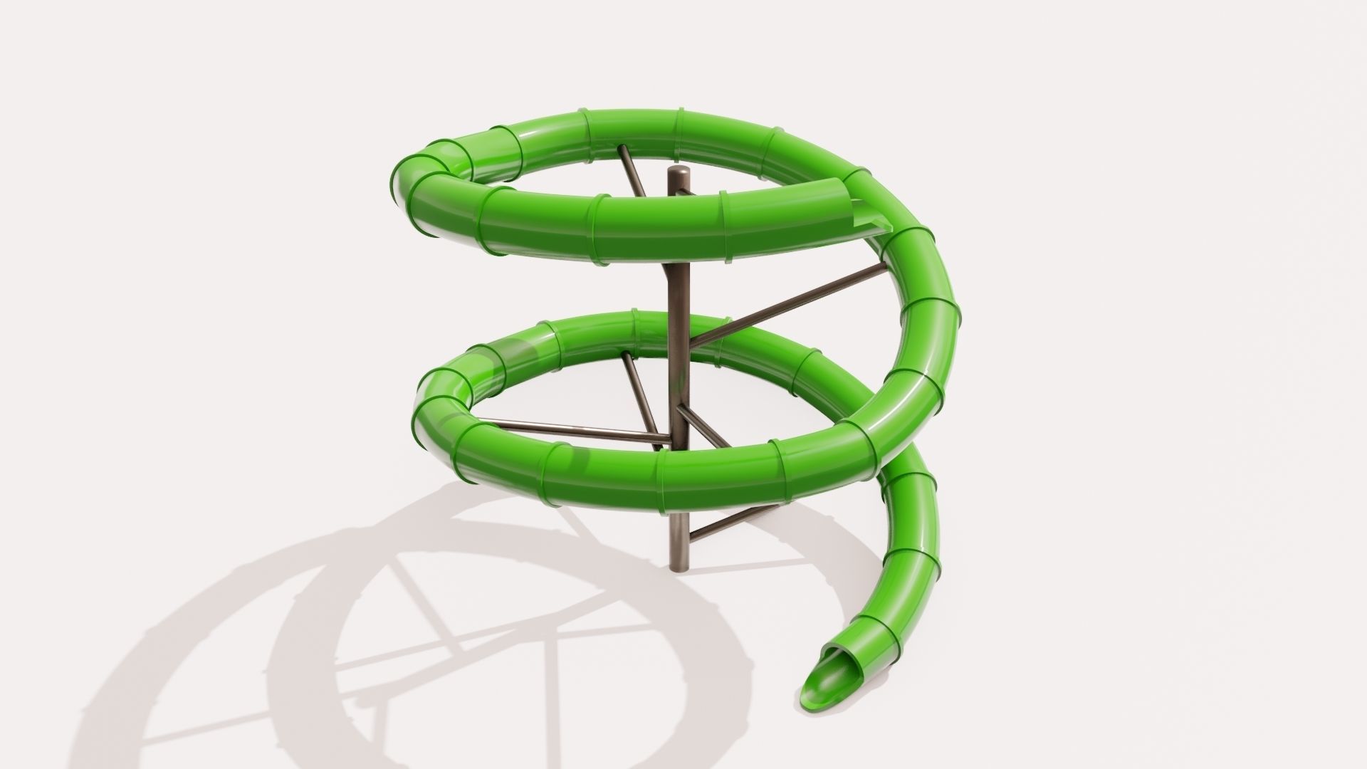 Water Slide Low-poly 3D model_13