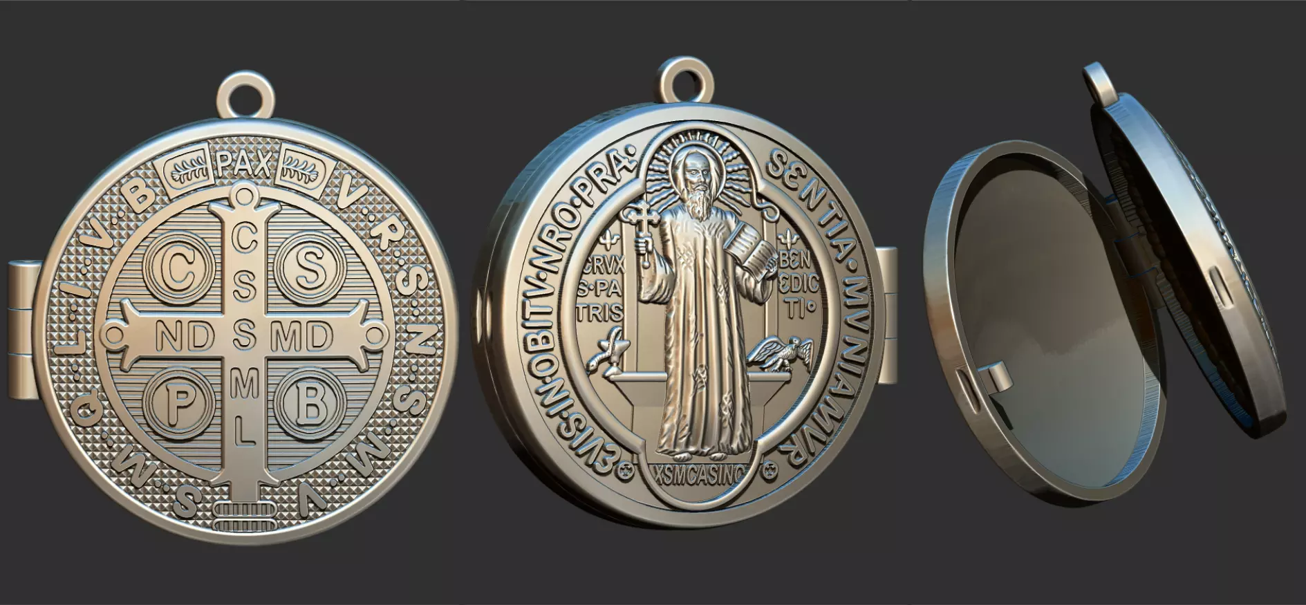 Saint Benedict Reliquary Sao Bento relicario Photo Holder 3D print model