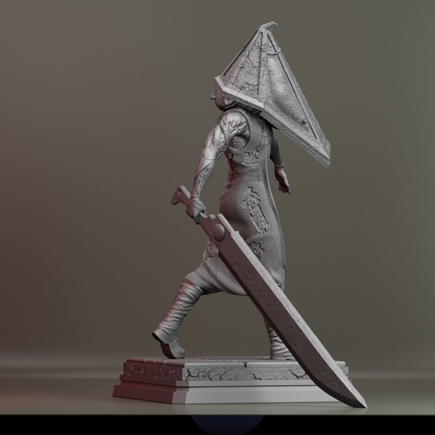 Pyramid head Fan art - Silent hill 2 3D print model 3D print model_6