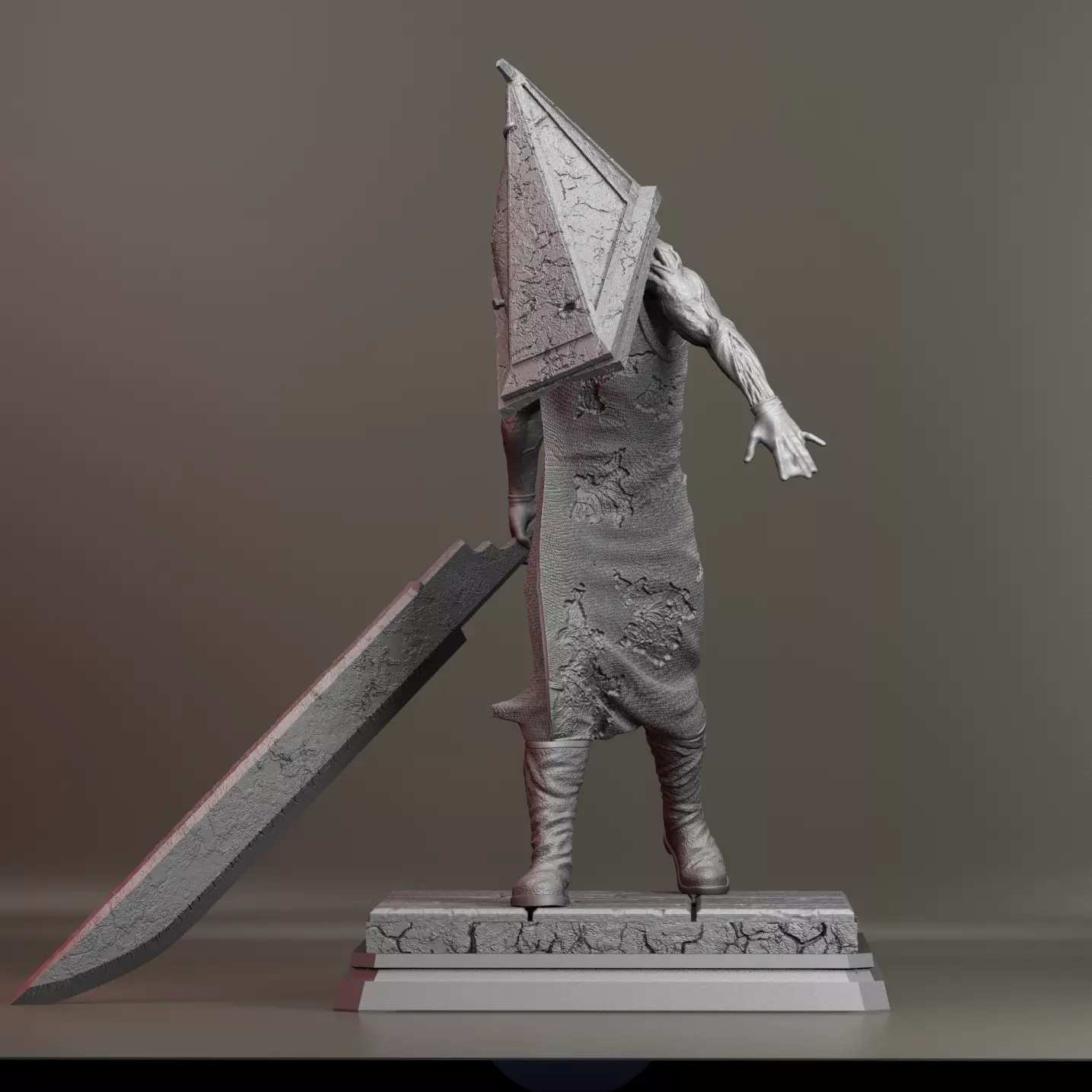 Pyramid head Fan art - Silent hill 2 3D print model 3D print model_0