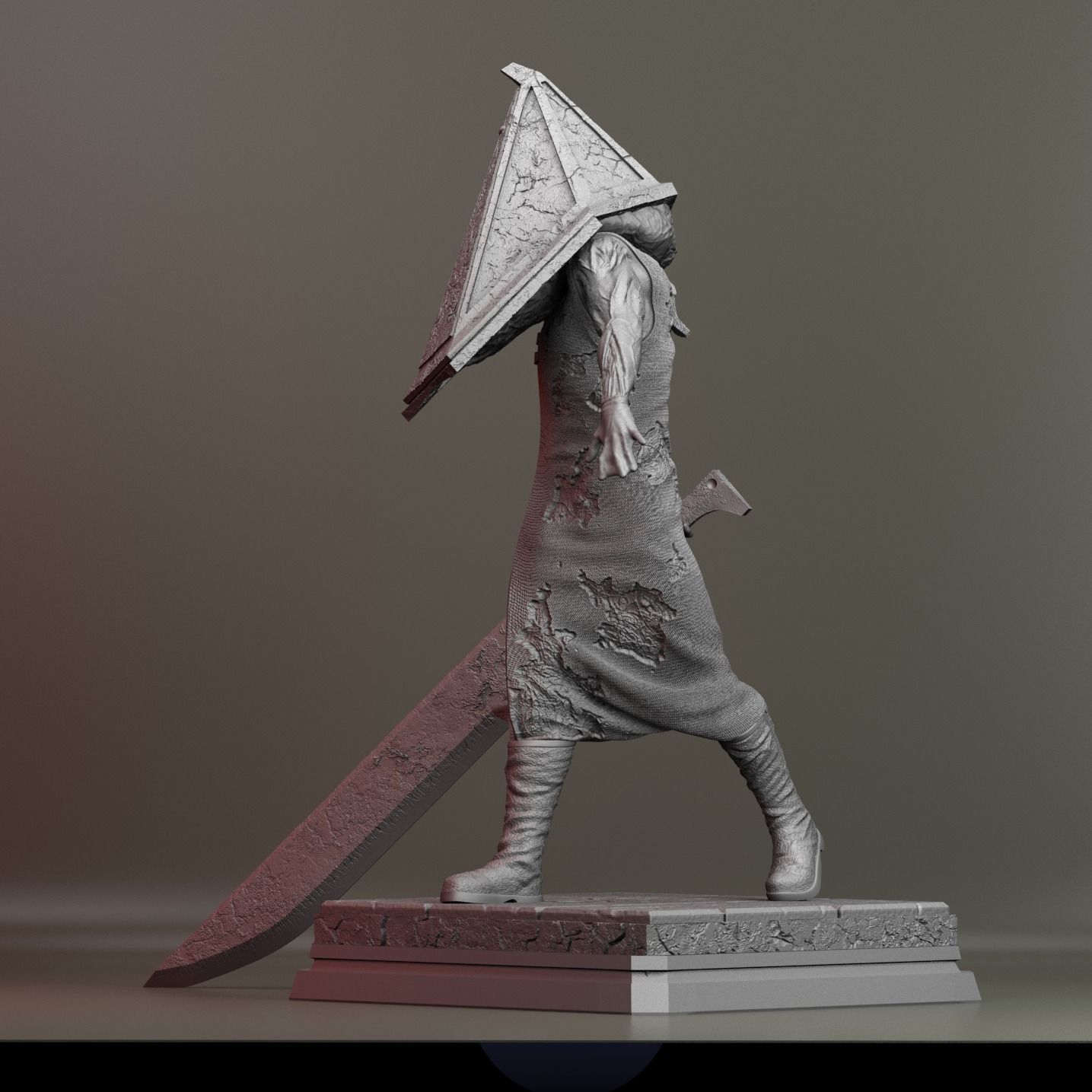 Pyramid head Fan art - Silent hill 2 3D print model 3D print model_2