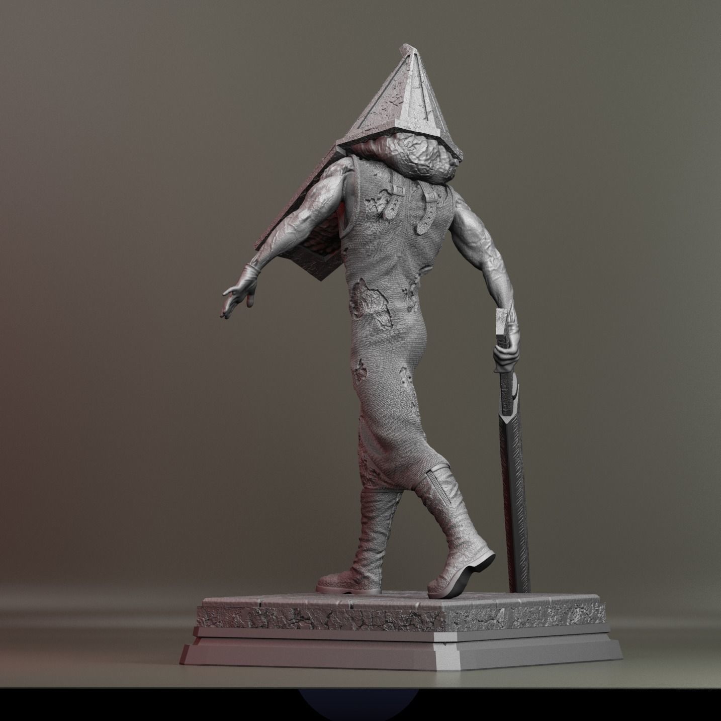 Pyramid head Fan art - Silent hill 2 3D print model 3D print model_4