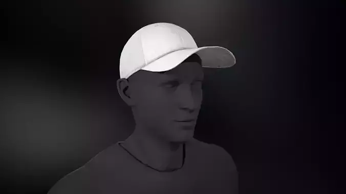 White Basketball Hat 