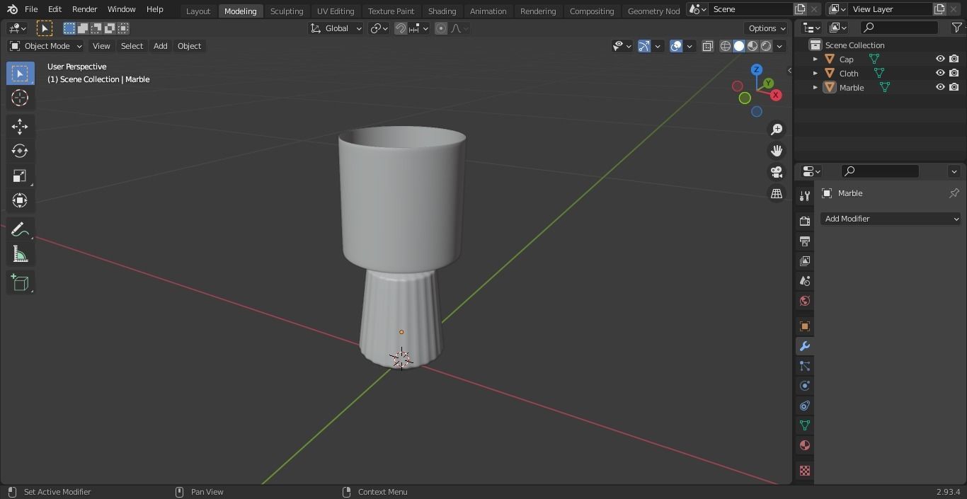 Lamp 3D Model table with shade 3D model_4