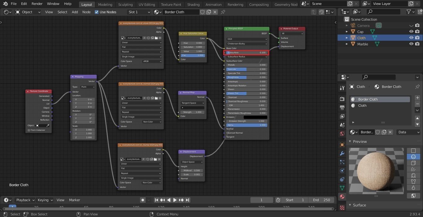 Lamp 3D Model table with shade 3D model_7