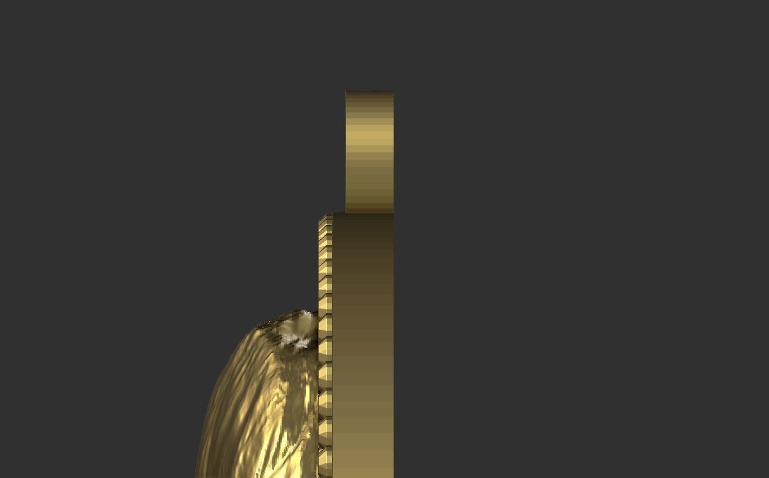 Queen Elizabeth medallion pendant 3D printing ready stl obj 3D print model_30