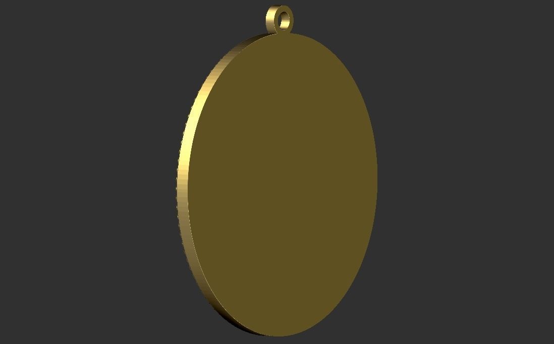 Queen Elizabeth medallion pendant 3D printing ready stl obj 3D print model_31