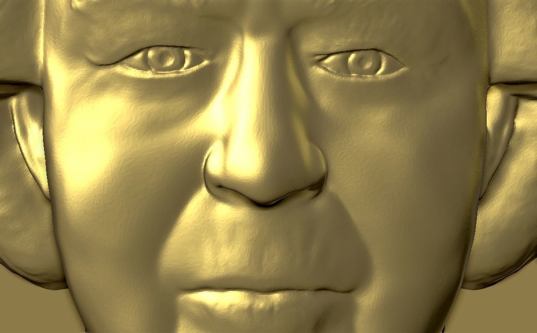 Queen Elizabeth medallion pendant 3D printing ready stl obj 3D print model_20