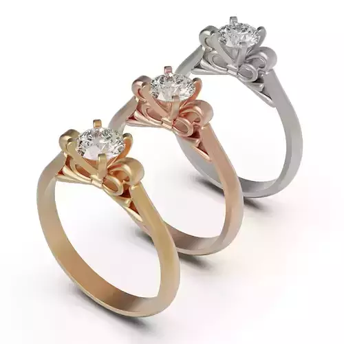 Solitaire ring C