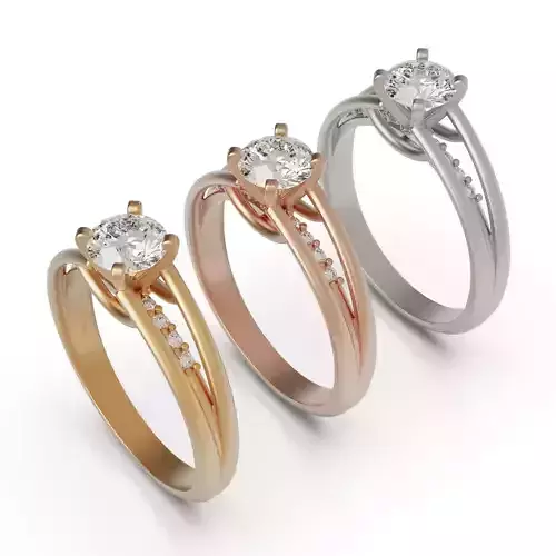 Solitaire ring B