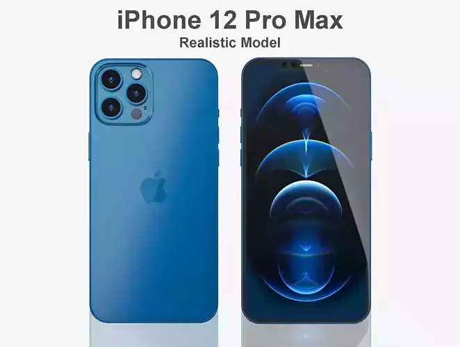Apple Iphone 12 Pro Max Realistic Model 3D model