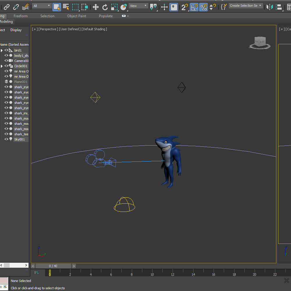 Shark Cartoon 3D model_18