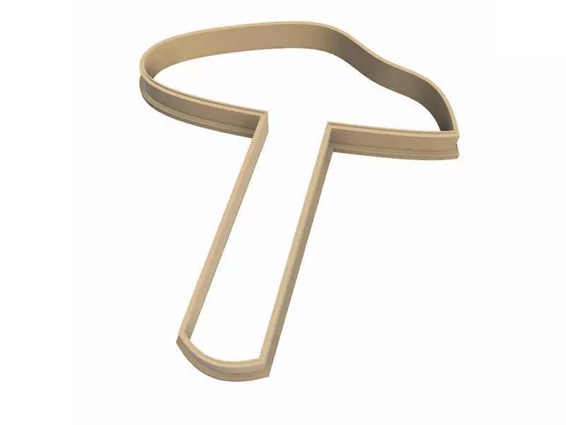 0245 Mushroom 08 cookie cutter 3D print model_0