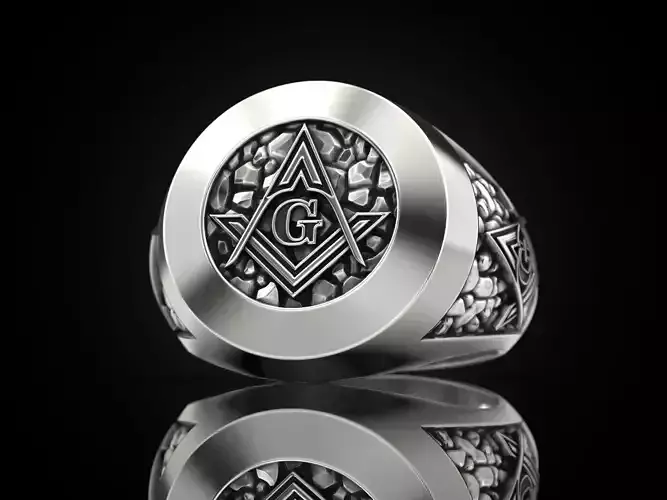 Mason Man ring NV 3D print model