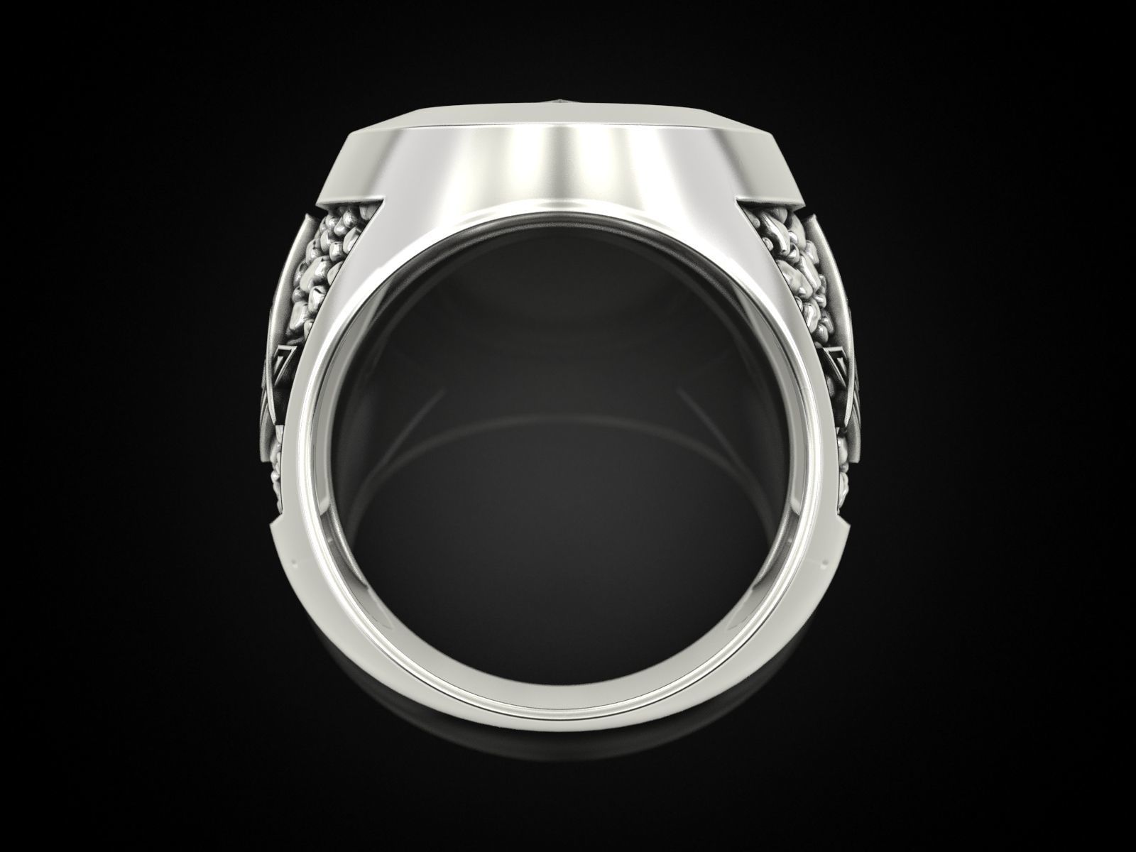 Mason Man ring NV 3D print model_7