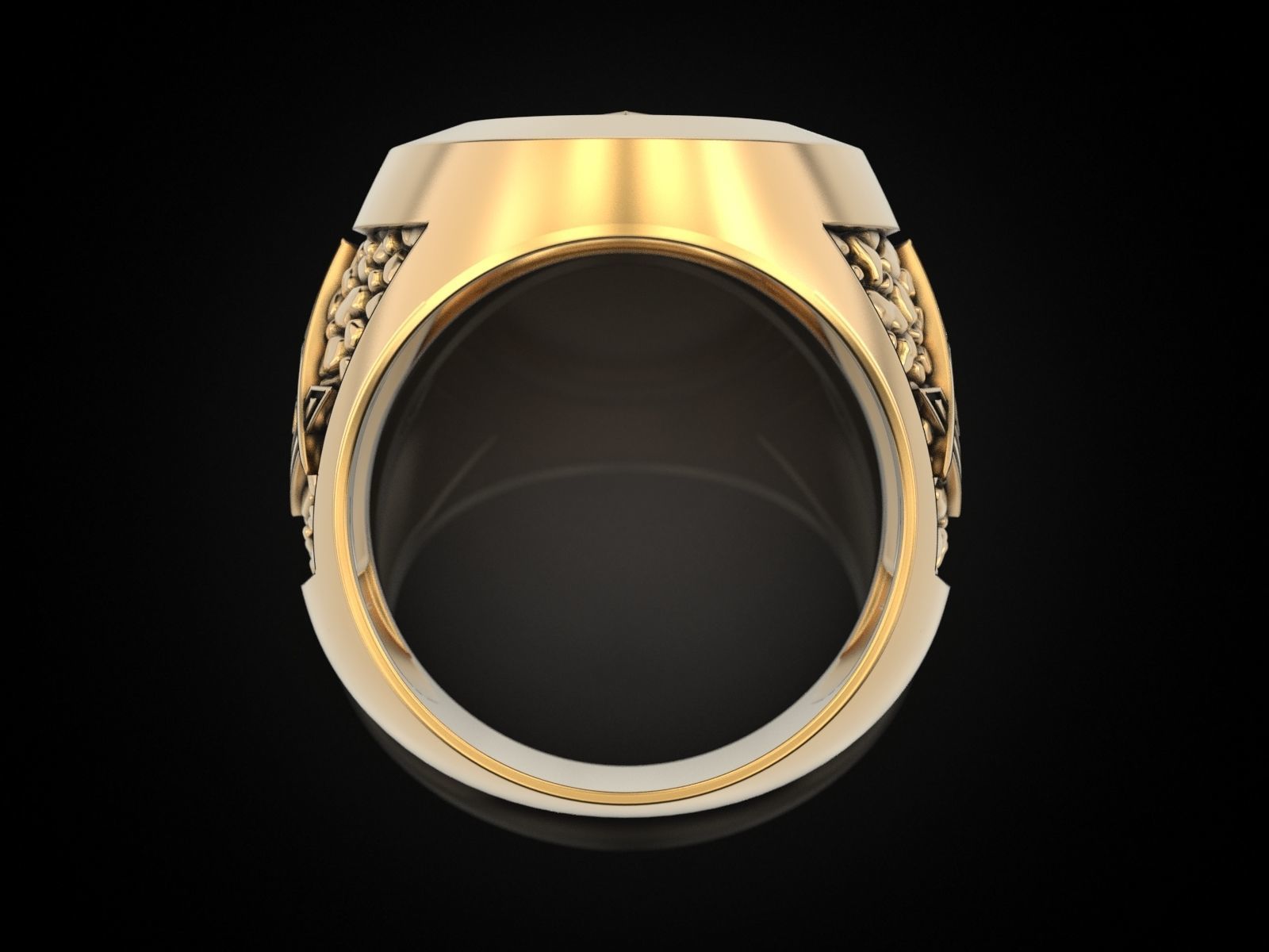 Mason Man ring NV 3D print model_17