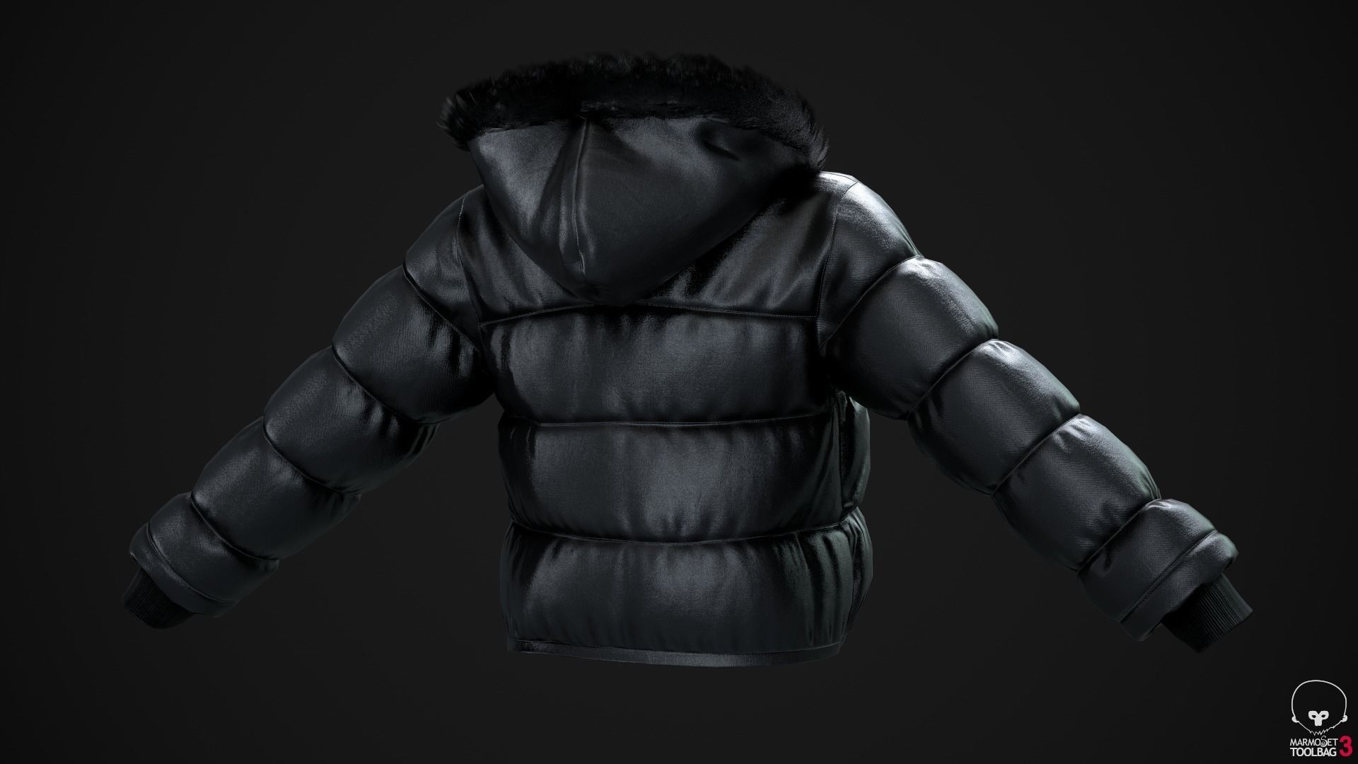 Black and red jackets Low-poly 3D model_7