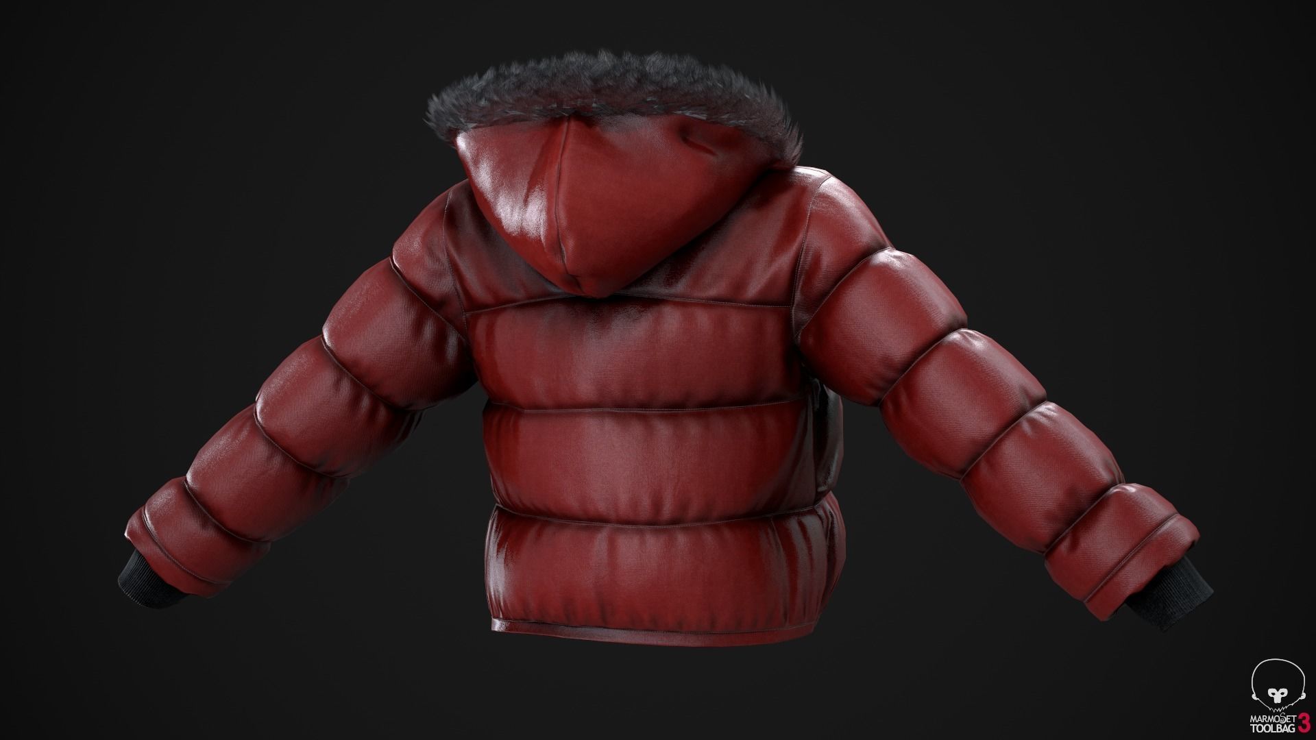 Black and red jackets Low-poly 3D model_24