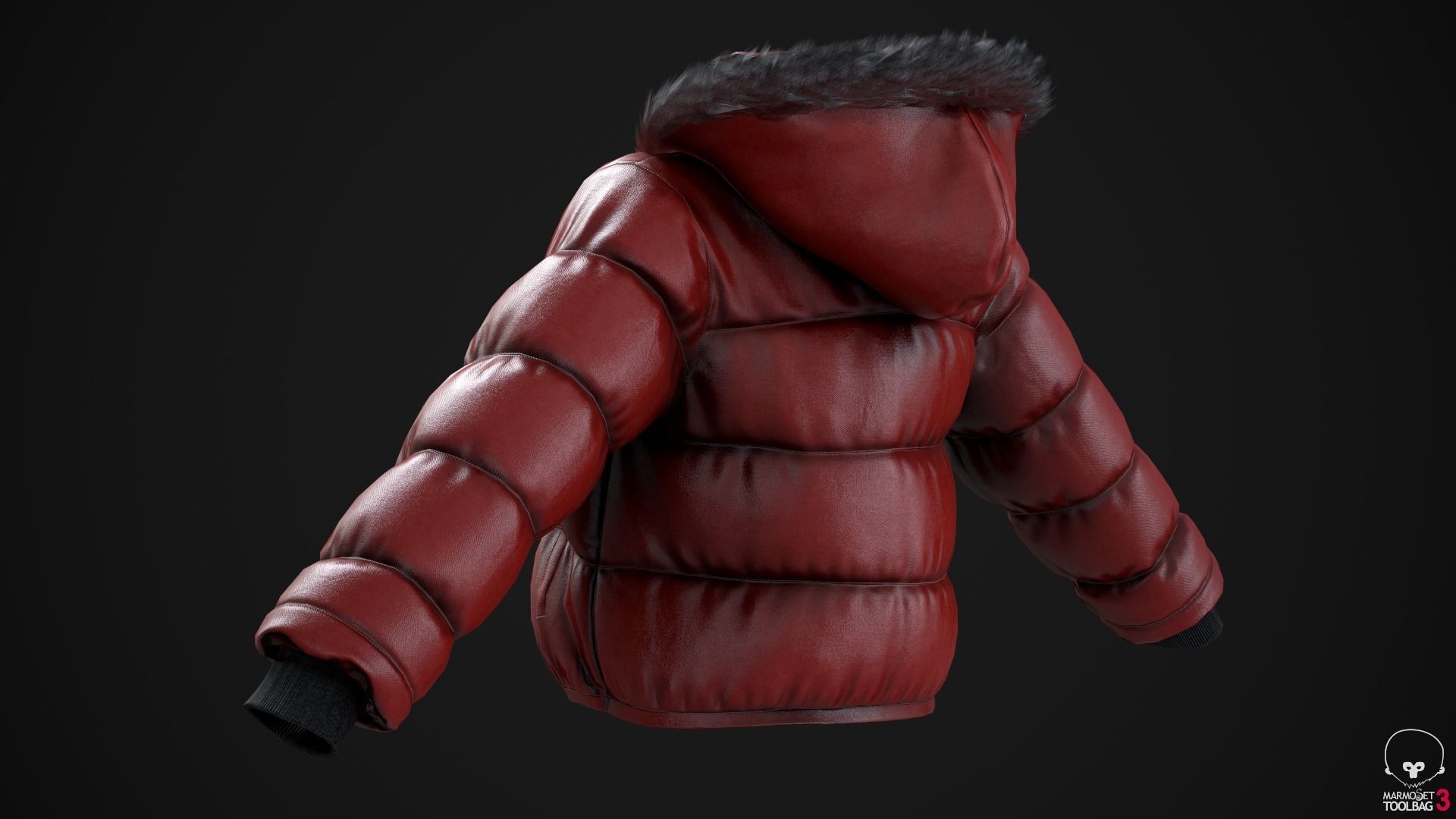 Black and red jackets Low-poly 3D model_23