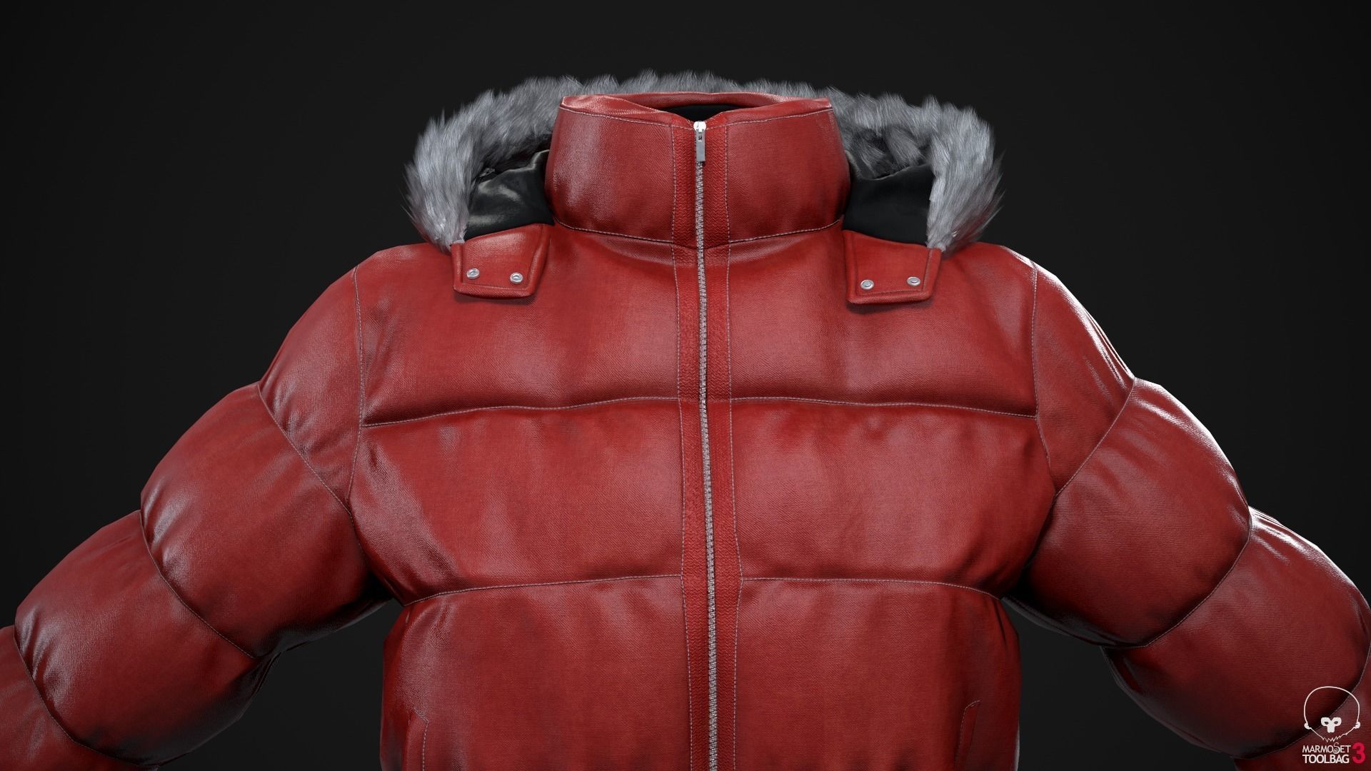 Black and red jackets Low-poly 3D model_27