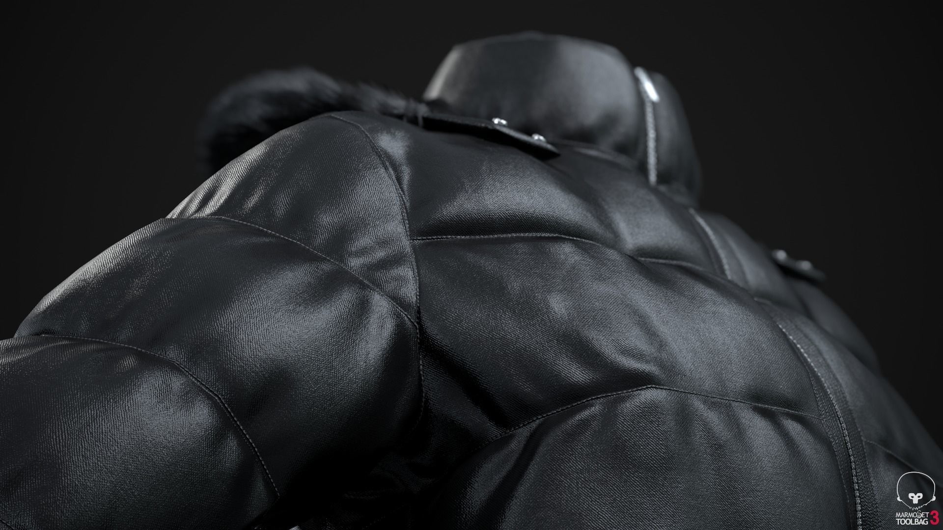 Black and red jackets Low-poly 3D model_11