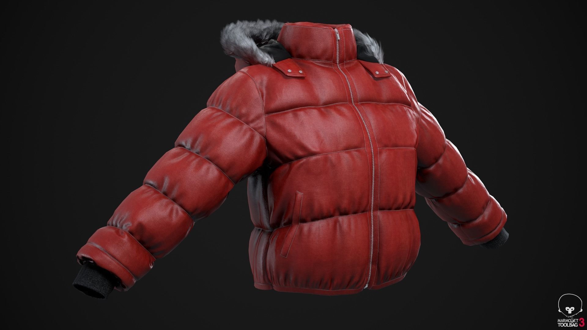 Black and red jackets Low-poly 3D model_18